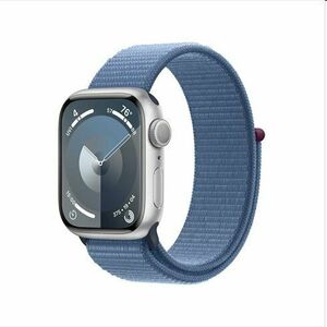 Apple Watch Series 9 GPS 41mm Silver Aluminium Case with Winter Blue Sport Loop obraz
