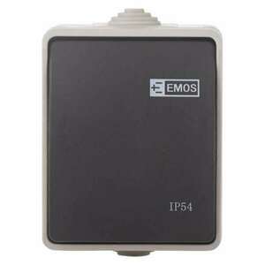 EMOS Přepínač nástěnný č. 1, 6 IP54, 1 tlačítko 3104139800 obraz