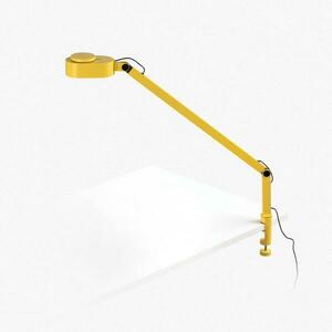 FARO INVITING stolní lampa s klipem, žlutá obraz