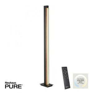 PAUL NEUHAUS LED stojací svítidlo PURES-LINES pravé dřevo otočné stmívatelné 2700-5000K PN 451-79 obraz
