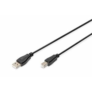 USB connection cable, type A - B M/M, 1.0m, USB 2.0 AK-300102-010-S obraz
