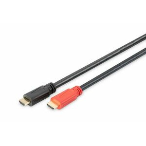 HDMI High Speed connection cable, type A, w/ amp. M/M AK-330105-300-S obraz