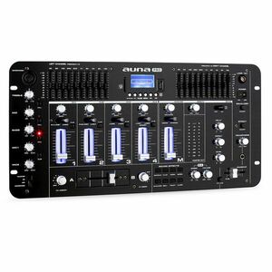 Auna Pro Kemistry 3 B, 4 kanálový DJ mixážní pult, bluetooth, USB, SD, phono, černý obraz