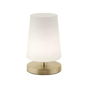 PAUL NEUHAUS LED stolní lampa v matné mosazi s decentním podlouhlým stínítkem na lampu 3000K PN 4146-60 obraz