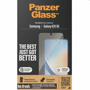 Ochranné sklo PanzerGlass Re: fresh UWF s aplikátorem pro Samsung Galaxy A35 5G, černé obraz