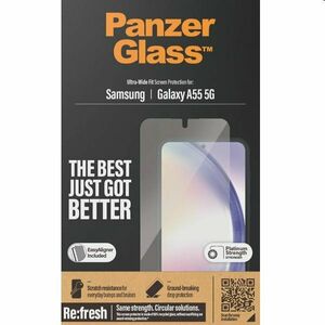 Ochranné sklo PanzerGlass Re: fresh UWF s aplikátorem pro Samsung Galaxy A55 5G, černé obraz