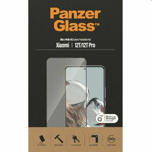 Ochranné sklo PanzerGlass UWF AB pro Xiaomi 12T Pro/12T, černé obraz