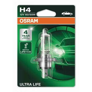 OSRAM H4 12V 60/55W P43t ULTRA LIFE 4 roky záruka 1ks blistr 64193ULT-01B obraz