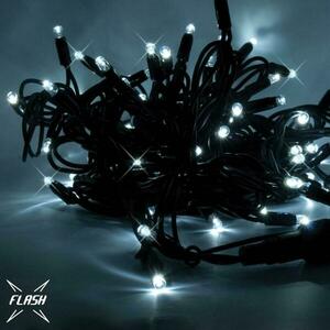 DecoLED LED světelný řetěz, 20m, ledově bílá s FLASH efektem, 120 diod, černý kabel SFNX120 obraz