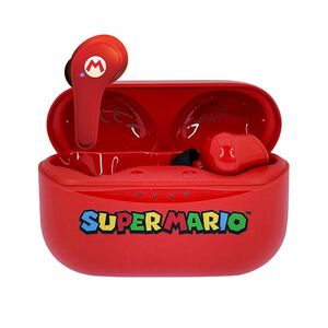 Dětské bezdrátové sluchátka OTL Technologies Super Mario, červené obraz
