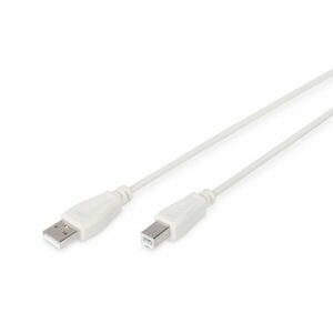 USB 2.0 connection cable, type A - B M/M, 3.0m, USB AK-300105-030-E obraz