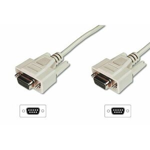 Digitus D-Sub9 F/F 3.0m VGA kabel 3 m VGA (D-Sub) AK-610106-030-E obraz
