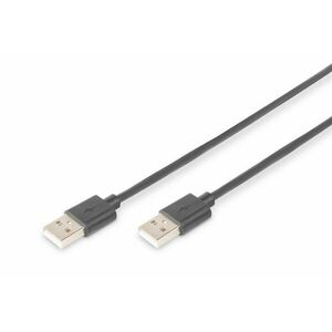 USB 2.0 connection cable, type A M/M, 1.0m, USB 2.0 AK-300101-010-S obraz