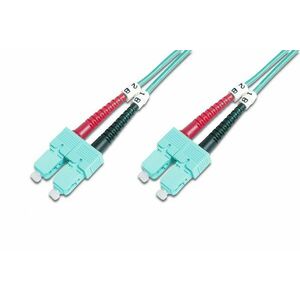 Digitus SC/SC, 10 m optický kabel I-VH OM3 Barva Aqua DK-2522-10/3 obraz