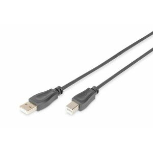 USB 2.0 connection cable, type A - B M/M, 3.0m, USB DB-300105-030-S obraz