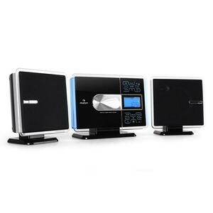 Auna VCP-191, USB stereo systém, MP3, CD, SD, AUX, FM, dotykový ovládací panel, černý/stříbrný obraz