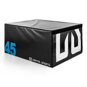 Capital Sports Rookso Soft Jump Box, plyobox, černý, 45 cm obraz