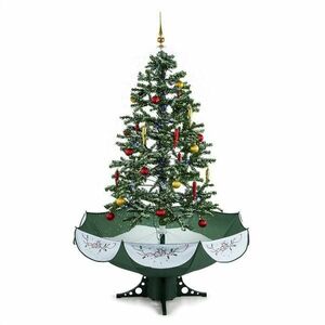 OneConcept Everwhite, 180 cm, zelená, vánoční stromeček se simulací sněžení, LED, hudba obraz