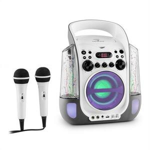 Auna Kara Liquida, karaoke systém, CD, USB, MP3, fontána, LED, 2 x mikrofon, přenosný obraz