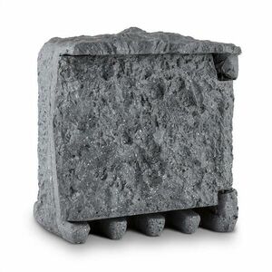 Waldbeck Digital Rock, zahradní elektrická zásuvka, dvojitý rozdělovač, 3m, spínací hodiny, umělý kámen obraz