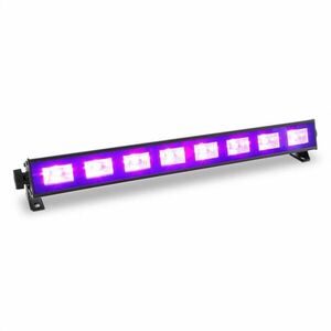 Beamz BUV93, LED bar, černé světlo, světelná lišta se spínačem, 8 x 3 W, UV LED obraz