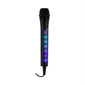 Auna Kara Dazzle karaoke mikrofon s LED světelným efektem, černá barva obraz