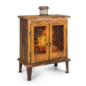 Blumfeldt Flame Locker, ohniště, vintage zahradní krb, 58 x 30 cm, ocel, rezavý vzhled obraz