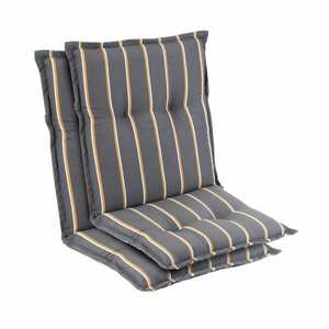 Blumfeldt Prato, čalouněná podložka, podložka na židli, podložka na nižší polohovací křeslo, na zahradní židli, polyester, 50 x 100 x 8 cm, 2 x sedák obraz