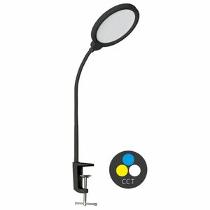 Ecolite LED stmívatelná stolní lampa 10W 500lm CCT černá LU13A-CR obraz