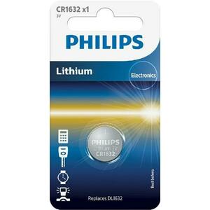 Lithiová knoflíková baterie Philips CR1632, blistr obraz