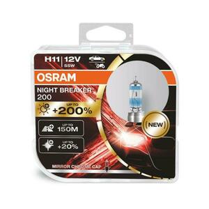 OSRAM H11 12V 55W PGJ19-2 NIGHT BREAKER 200 +200% 2ks 64211NB200-HCB obraz