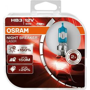 OSRAM HB3 Night breaker LASER +150% 9005NL-HCB 60W 12V duobox obraz