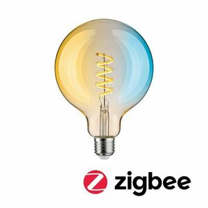 PAULMANN Filament 230V Smart Home Zigbee 3.0 LED Globe G125 E27 7, 5W měnitelná bílá stmívatelné zlatá obraz