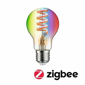 PAULMANN Filament 230V Smart Home Zigbee 3.0 LED žárovka E27 6, 3W RGBW+ stmívatelné zlatá obraz