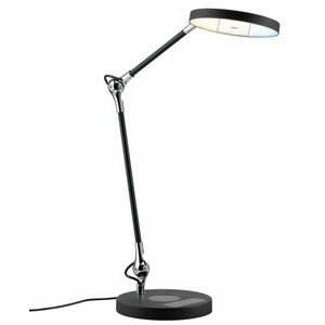 PAULMANN LED stolní lampa na psací stůl Numis CCT 11W černá obraz