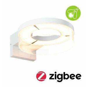 PAULMANN LED venkovní nástěnné svítidlo Smart Home Zigbee 3.0 Capea pohybové čidlo neláká hmyz IP44 231mm CCT 12, 5W 230V bílá hliník obraz