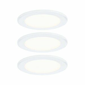 PAULMANN LED vestavná nábytková svítidla 3ks sada kruhové 65mm 3x2, 5W 230/12V 3000K bílá obraz