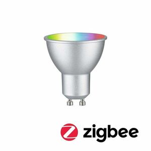 PAULMANN Standard 230V Smart Home Zigbee 3.0 LED reflektor GU10 4, 8W RGBW+ stmívatelné matný chrom obraz