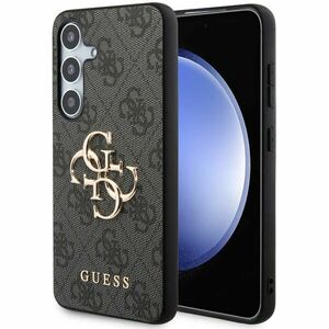 Pouzdro Guess 4G Metal Logo pro Samsung Galaxy S24, šedé obraz