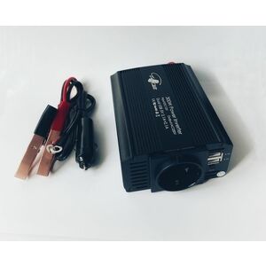 EUROCASE měnič napětí DC/AC, 12V/230V, 300W, USB, autozástrčka, svorky (MT-M300) obraz