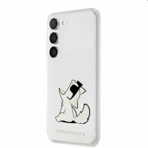 Pouzdro Karl Lagerfeld PC/TPU Choupette Eat pro Samsung Galaxy S23, transparentní obraz