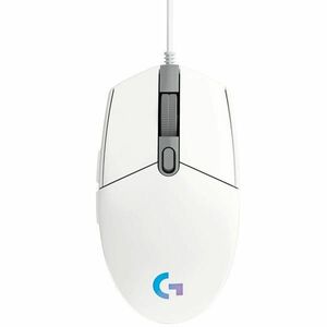 Herní myš Logitech G203 Lightsync Gaming Mouse, bílá obraz