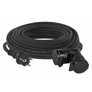 EMOS Venkovní prodlužovací kabel - spojka, 20m, 2 zásuvky, guma, 230V, 1.5mm2 P0603 obraz