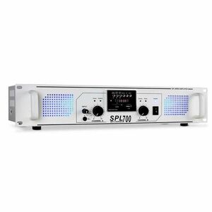 Skytec SPL-700 MP3 bílý, PA zesilovač 2000W, USB/SD/MP3 obraz