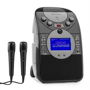 Auna ScreenStar, černý, karaoke systém, kamera, CD, USB, SD, MP3, včetně 2 mikrofonů obraz