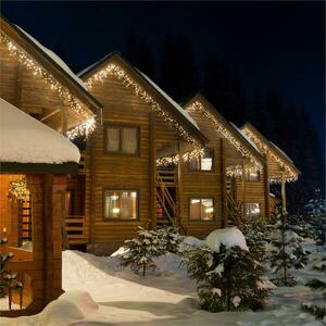 Blumfeldt icicle-4800-ww led vánoční osvětlení, rampouchy, 24m, 480 led světélek, teplá bílá barva obraz