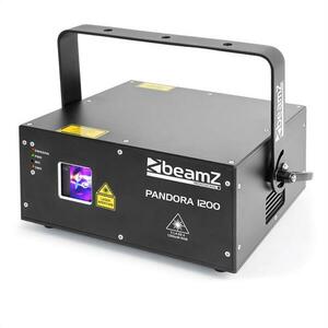 Beamz Pandora 1200, TTL RGB laser, 12/23 DMX kanálů, třída: 4, černý obraz