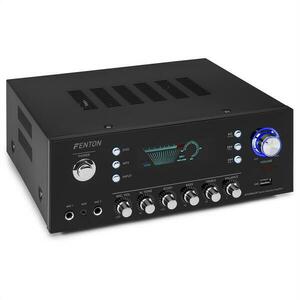 Fenton AV120FM, stereo Hi-Fi zesilovač, 120 W RMS, (2x 60 W na 8 Ohm), BT / USB / AUX obraz