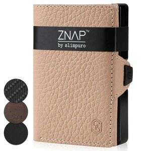Slimpuro ZNAP, tenká peněženka, 12 karet, kapsa na mince, 8 × 1, 8 × 6 cm (Š × V × H), RFID ochrana obraz