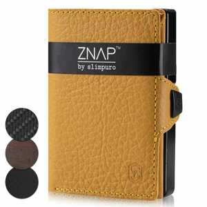 Slimpuro ZNAP, portofel subțire, 8 cărți, compartiment pentru monede, 8 × 1, 5 × 6 cm (L × Î × l), protecție RFID obraz